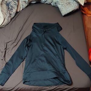 Hanes Asymmetrical Black Hoodie Sweatshirt